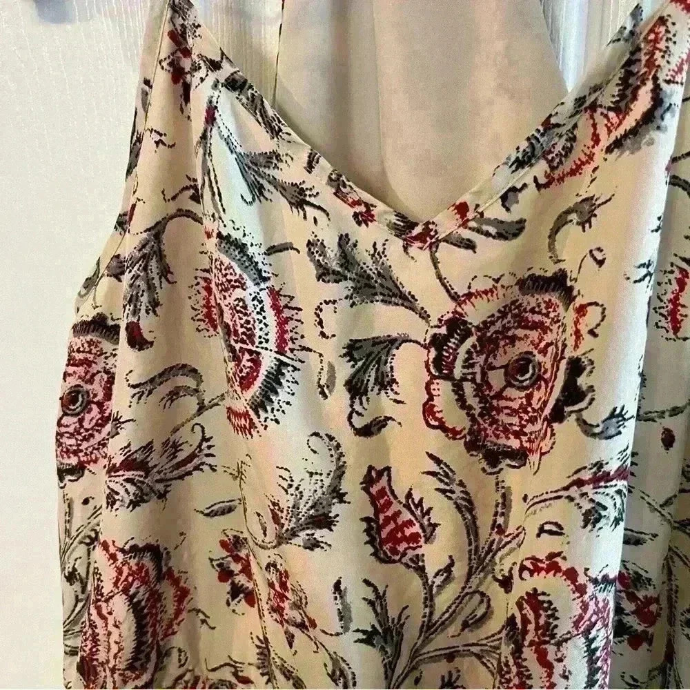 Madewell Silk Rose Floral Dress, Spaghetti Strap Top, Size 4, GUC - Picture 2 of 6